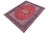 Shabby Chic Retro Persian Kashan Red/Blue Wool Rug - 9'9'' X 15'11'' For Sale - Image 3 of 10