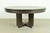 Christian Liaigre Style Modern Oak Pedestal Extension Dining Table For Sale - Image 12 of 13