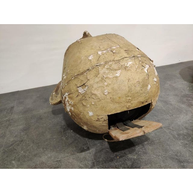 Large Antique Papier Mache Carnival Masks, 1900s, Set of 2 For Sale - Image 12 of 14