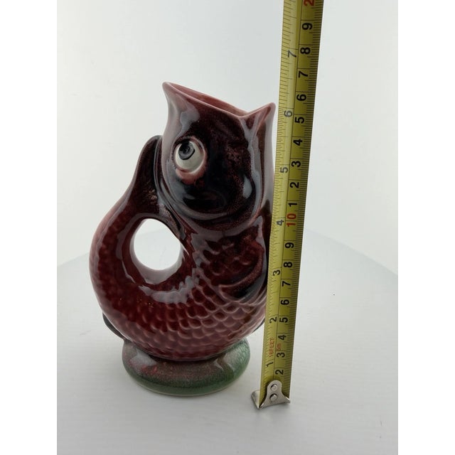 Vintage MCM Jay Willfred Open Mouth Fish Vase Andrea by Sadek Portugal For Sale In Dallas - Image 6 of 7