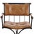 Set of Four 1970s Iron Campaign Style Dining Chairs, Attributed to Cleo Baldon For Sale In Philadelphia - Image 6 of 9