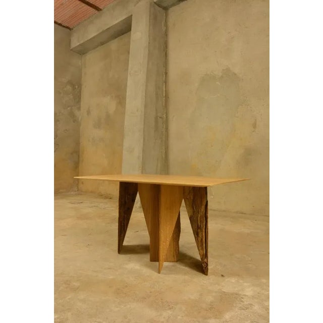Normandy Oak Side Table by Timothée Musset For Sale - Image 6 of 8