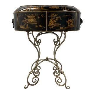 Chinoiserie Tole Floor Planter For Sale