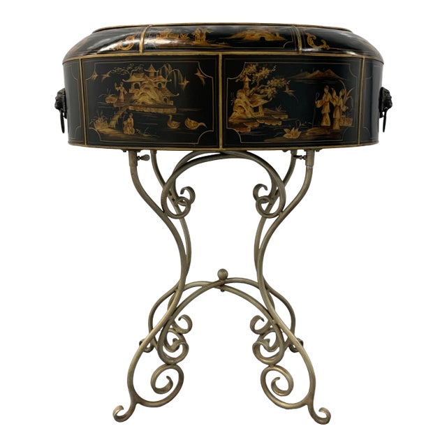 Chinoiserie Tole Floor Planter For Sale