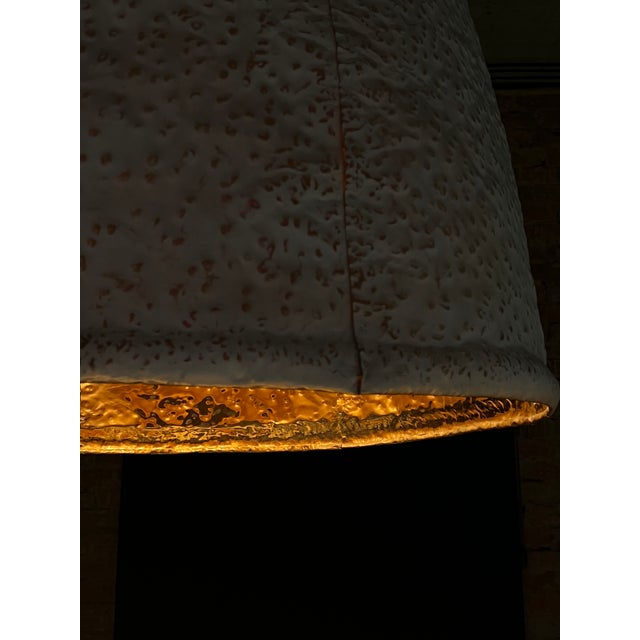 "SHELL" Sculptural Lamp 51" x 43" inch by Grigorii Gorkovenko MATERIAL: copper COLOR: matte white - natural One lampshade....
