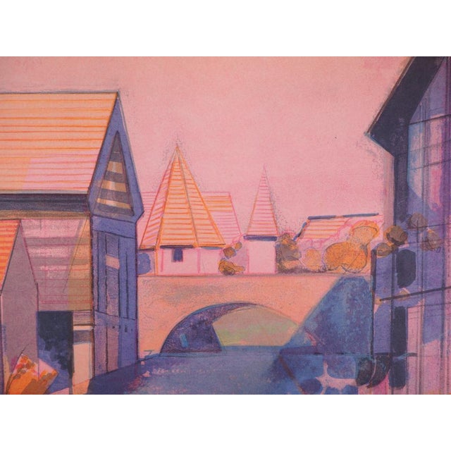 Modern Camille Hilaire, La Weiss à Kaysersberg, Lithograph For Sale - Image 3 of 6