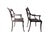 Molla Diana the Huntress Powder Coated Iron Chairs — A Pair For Sale - Image 11 of 12