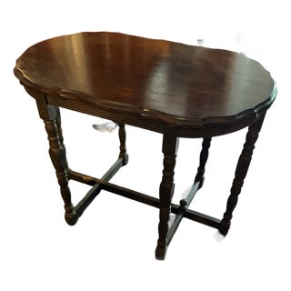 Early 20th Century Scalloped Accent Table For Sale