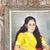 Vintage Signed Realist Portrait of Young Woman Oil Painting For Sale - Image 11 of 13