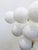 21st Century Italian Grappolo Polished Brass Glossy White Murano Glass Chandelier by Fabio LTD For Sale - Image 6 of 7
