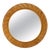 Mid-Century Round Rattan and Wicker Wall Mirror in the style of Vivai del Sud, Italy, 1970s For Sale