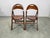 Pair of Bauhaus folding side chairs model B751, produced by Ligna in Czechoslovakia during the 1930s, following the design...