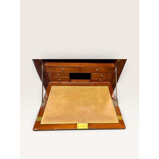 Louis XVI Mahogany Secrétaire À Abattant, Stamped J. Canabas, Jme, 18th Century For Sale - Image 4 of 14