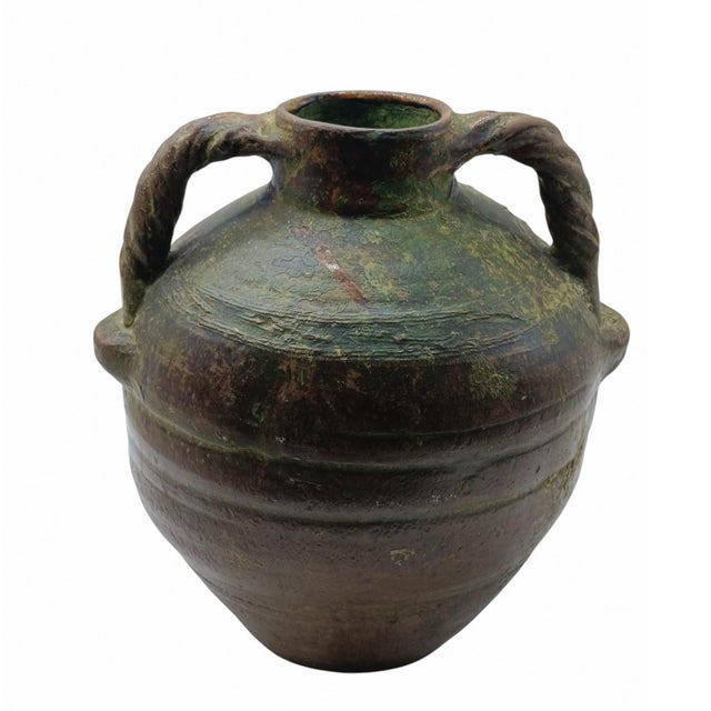 A giara or orcio, typical of the rural craftsmanship of southern and central Italy, thought to date from the 19th century...