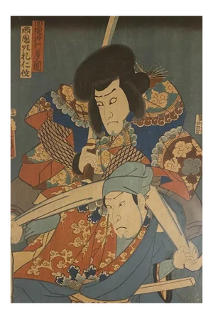 Utagawa Kunisada (Toyokuni III), Japanese Actors, Woodcut, 19th Century