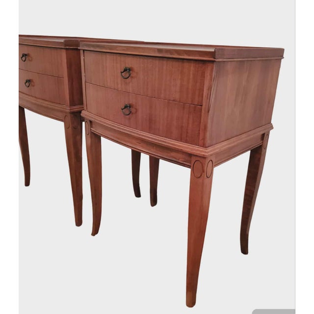 Available are a pair of Early 20th Century Louis XVI Style Nightstands. They're in great condition and still very sturdy.