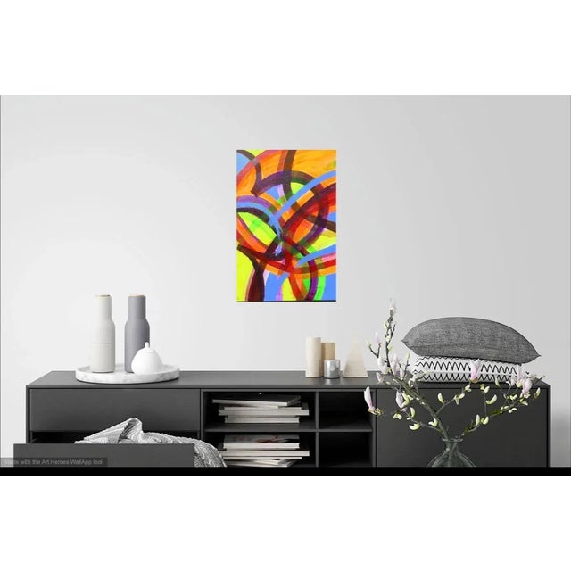 Martha Holden Modern Painting on Canvas "Stella" For Sale - Image 4 of 6