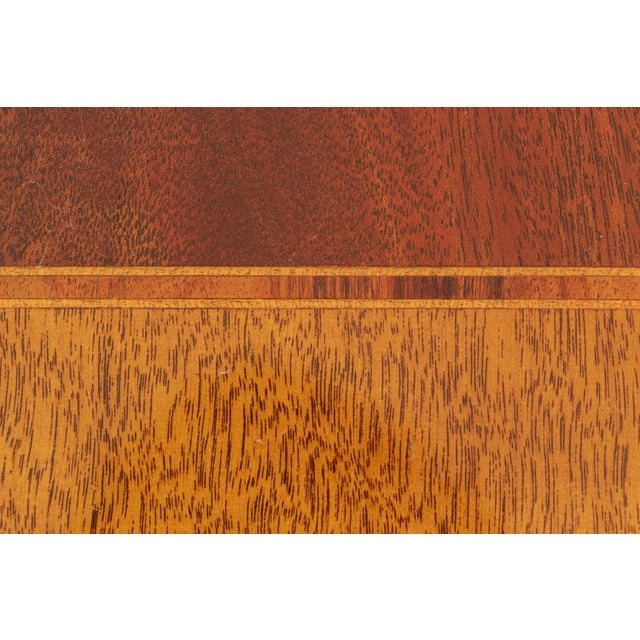 Late 20th Century Vintage Baker Double Pedestal Extension Dining Table For Sale - Image 5 of 12