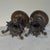 Pair of Renaissance Revival Bronze Rose Bowl ~ Pillar Candle Stands For Sale - Image 18 of 18