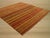 Camel 4x6 Multicolor Flat Weave Wool Earthen Banding Striped Modern Carpet Rug For Sale - Image 8 of 11