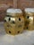 1970’s Asian Chinoiserie Regency Brass Hexagonal Pierced Garden Stools-Pair For Sale - Image 9 of 11