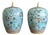 Pair Chinese Export Turquoise Cloisonneé Lidded Jars For Sale