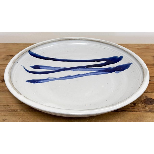 Vintage Oversized Studio Pottery Platter For Sale In Kansas City - Image 6 of 11
