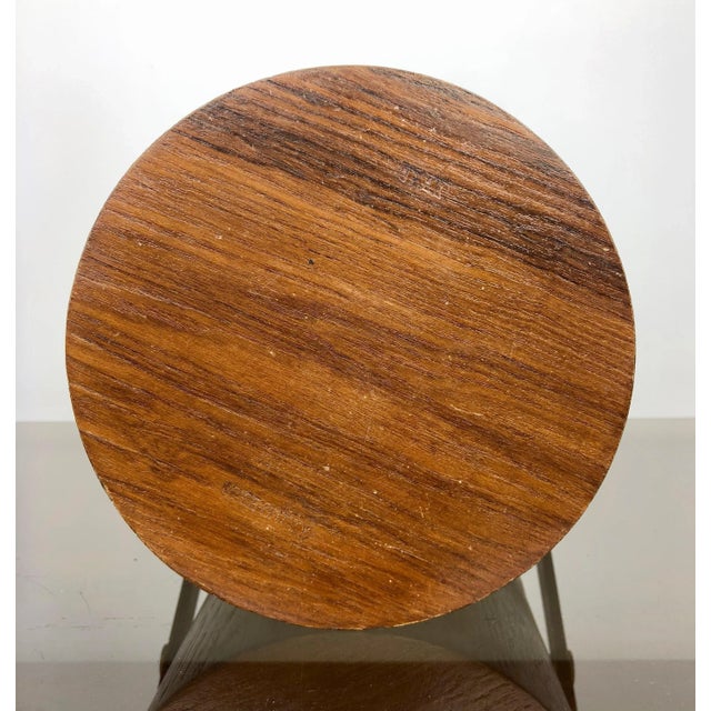 Gold Metal & Teak Ice Bucket Holder, Italy, 1960s For Sale - Image 9 of 14