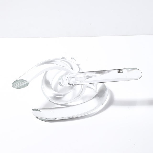 Mid-Century Organic Interlocking Sculpture in Hand-Blown Murano Glass by Seguso For Sale - Image 12 of 16