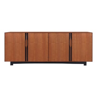 1960s Glenn of California Walnut Credenza by John Kapel For Sale