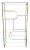 Design Institute of America Brass Etagere For Sale