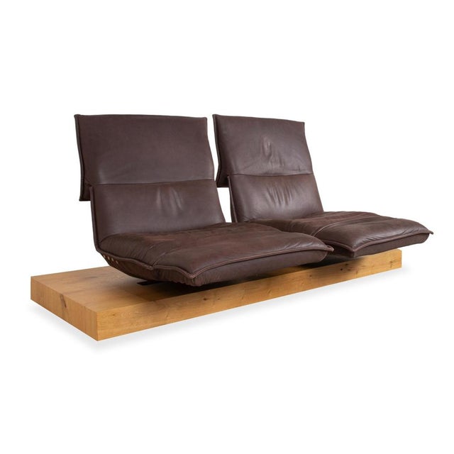 Koinor Free Motion Edit 3 Leather Two-Seater Brown Electric Function Sofa For Sale - Image 5 of 17