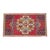 Vintage Small Turkish Rug Hand-Knotted Mat Enty Decor, Kitchen Accent, Laundry Room Art 19" X 36" For Sale