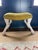 Saddle Stool With Chartreuse Seat For Sale - Image 4 of 5
