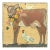 Late 20th Century Cow With Chickens, Acrylic on Canvas, American, by Ira Yeager For Sale