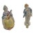 Antique Porcelain Couple Musicians Figurines Lamp Finials - a Pair For Sale