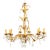 Mdi-Century Gilded 8 Stem Chandelier For Sale - Image 11 of 11