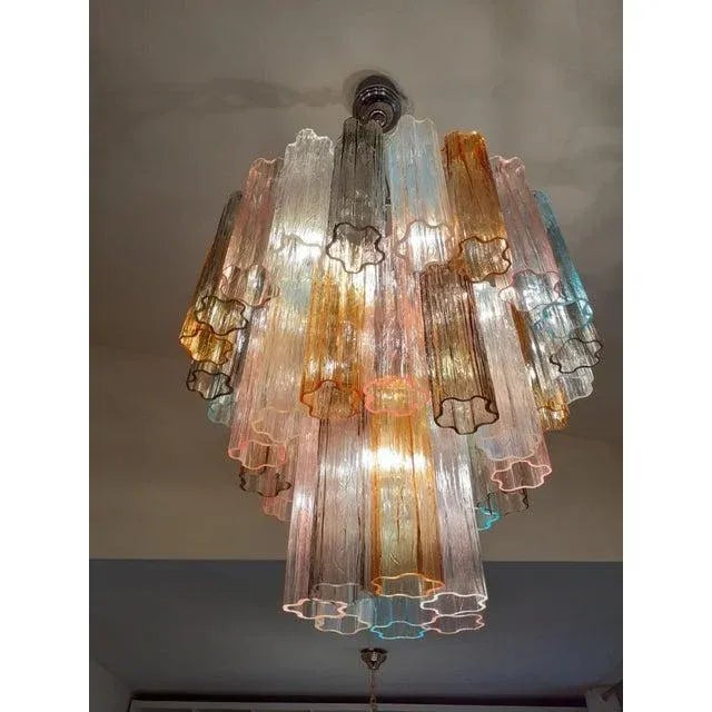 Multicolors Murano Glass Sputnik Chandelier For Sale - Image 11 of 11