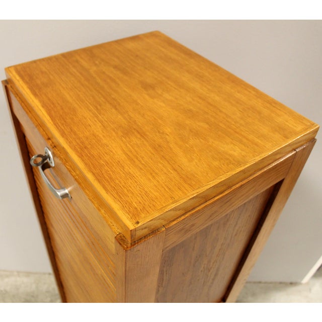 Vintage Filing Cabinet in Oak, 1920s For Sale - Image 10 of 11