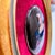 Mid 20th Century Mid 20th Century Hand-Painted Porcelain Portrait Plaque After Titian’s “La Bella” in Velvet & Gilt Oval Frame With Stand For Sale - Image 5 of 9