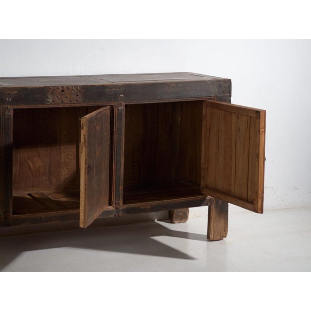 Wood Large Antique Chinese Sideboard For Sale - Image 7 of 13