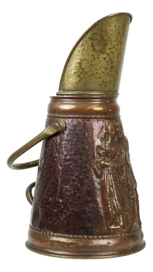 French Copper Umbrella Stand, 1890s