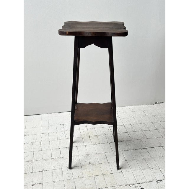 Vintage Undulating Edge Tiered Side Table, Circa 1940s For Sale - Image 4 of 14