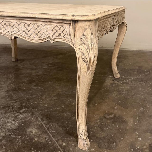 Country French Liègeois Régence Style Stripped Oak Writing Table For Sale - Image 18 of 18