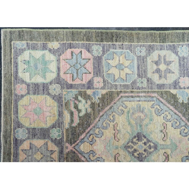 Early 21st Century Turkish Oushak Rug 8'3" x 9'11" #21306 For Sale - Image 5 of 8