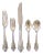Grande Baroque 124 Pc. Dinner Sterling Wallace Silverware Set For Sale