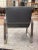 Modern Leather Lounge Chair W/Channel Stitching For Sale - Image 4 of 13