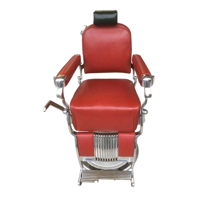 Antique Belmont Barber Shop Chair Chairish