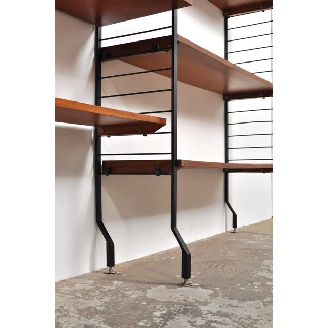 Vintage Wall System with Bookcase by Combineurop, 1960s For Sale - Image 6 of 13