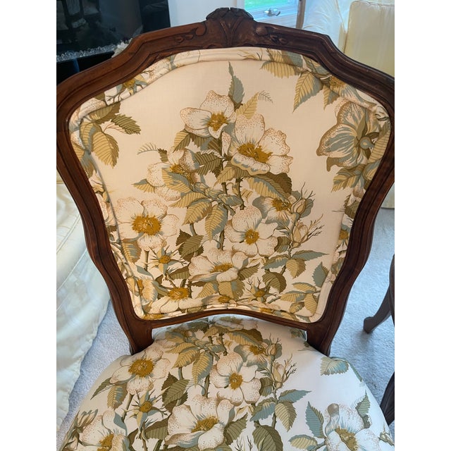 Antique French Country Walnut Dining Chairs Set of 6 For Sale - Image 11 of 12